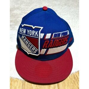 9Fifty New Era New York‎ Rangers Snapback Hat Cap Men NHL Hockey Red/Blue Rare